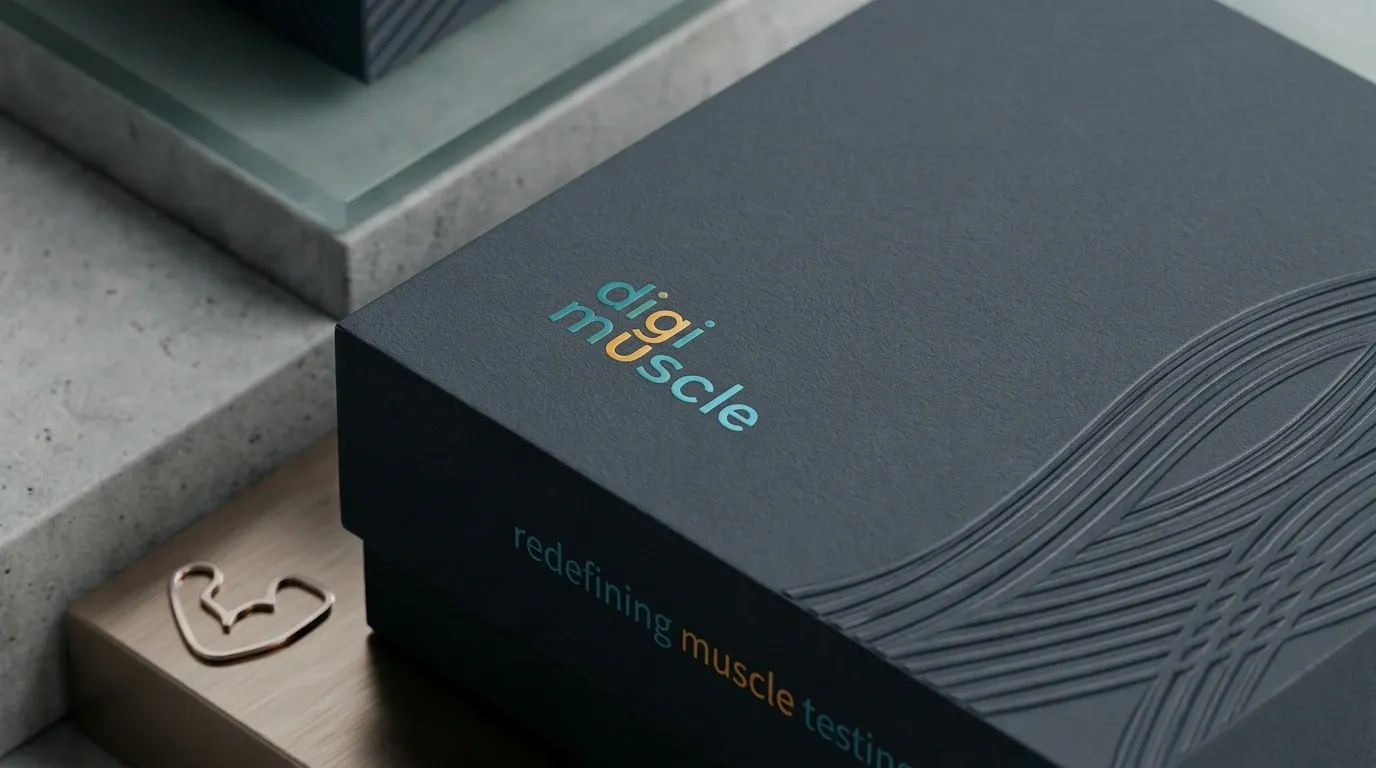 DigiMuscle rigid-box packaging — close-up detail
